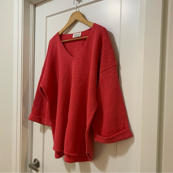 AVALIN - 100% Cotton V-Neck Sweater - Women’s O/S - Picture 3 of 5